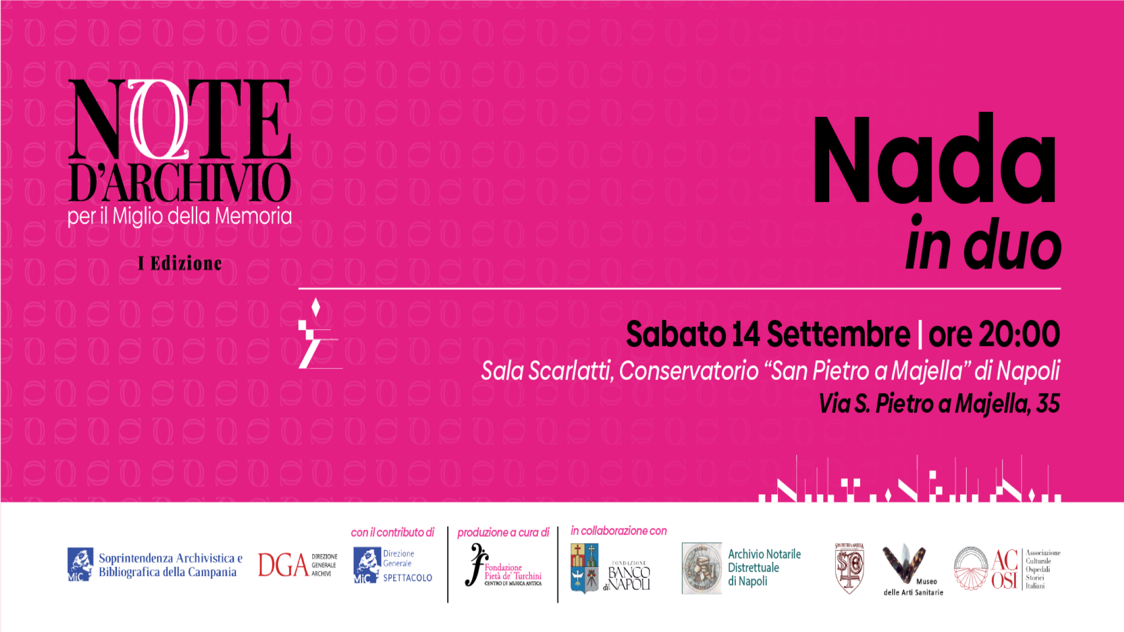 Rassegna Note d'Archivio per il Miglio della Memoria - I Edizione - Nada